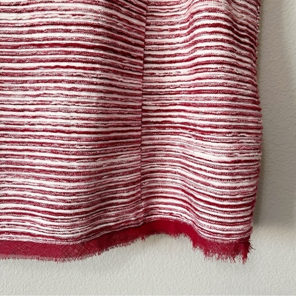 Anthropologie Vanessa Virginia India Tank Top Textured Red Stripe Size Small - Picture 6 of 11